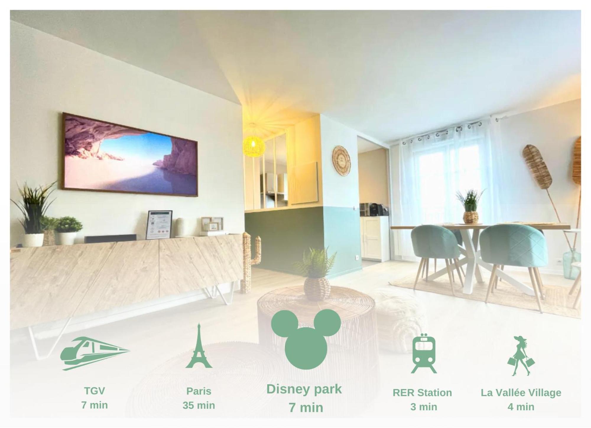 L'Organik Disney 7 Min Gare 5 Min Parking Prive Chessy  Εξωτερικό φωτογραφία